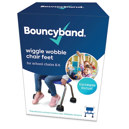 Bouncybands Wiggle Wobble Chair Feet, Set of 4 WWCF